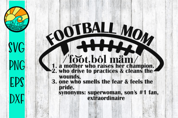 Football Mom Fan - Perfect for T-Shirt Designs & Graphics