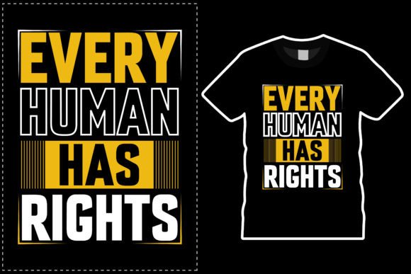Human Rights Costume T-Shirt Design: Graphics & Print Templates