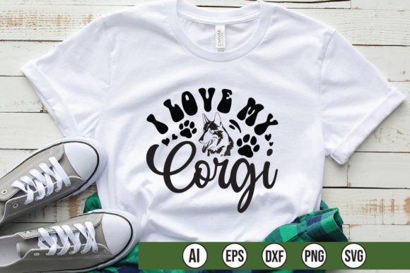 I Love My Corgi: A Charming Addition to T-Shirt Designs