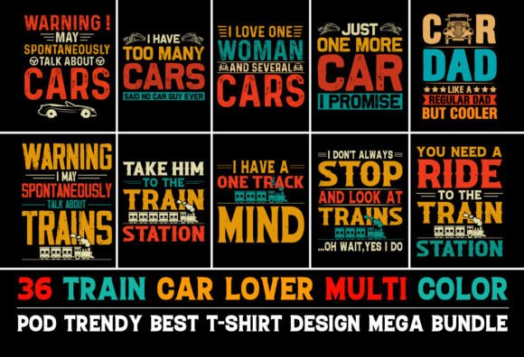 Review: Car Train T-Shirt Design Lover Bundle