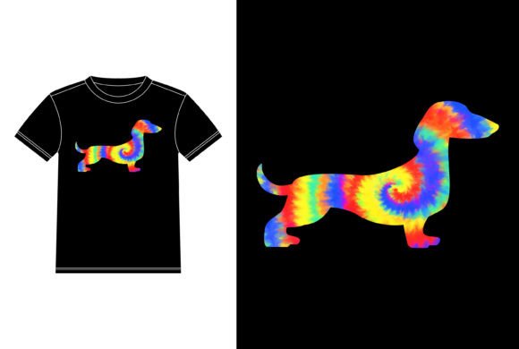 Review: Dachshund Dog Tie Dye T-Shirt Design for Graphics