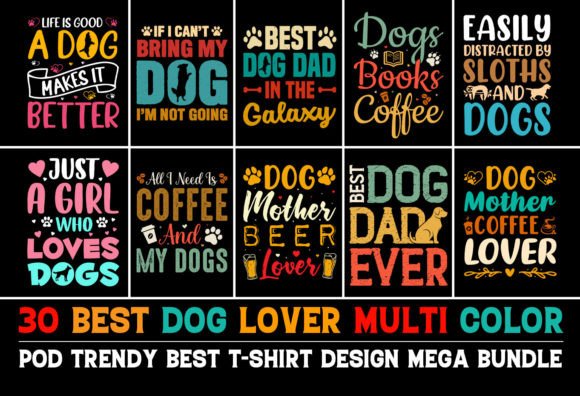 Review: Dog Colorful T-Shirt Design Bundle for Creative Projects