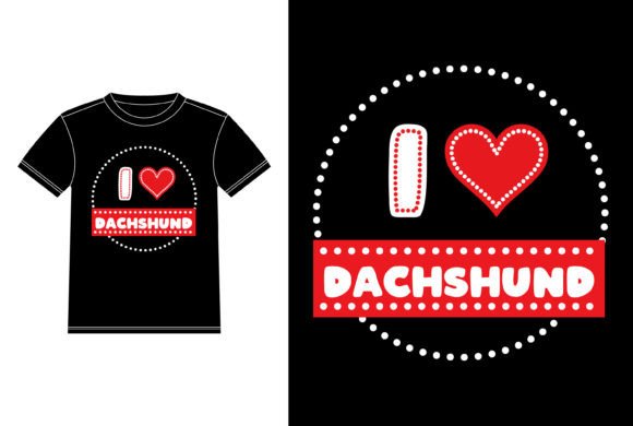 Review: I Love Dachshund Dog Dot Day T-Shirt for Branding