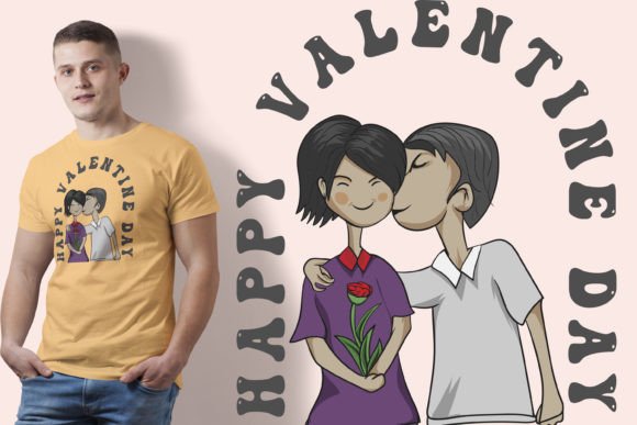 Valentine's Day Love Graphics for T-Shirt Designs